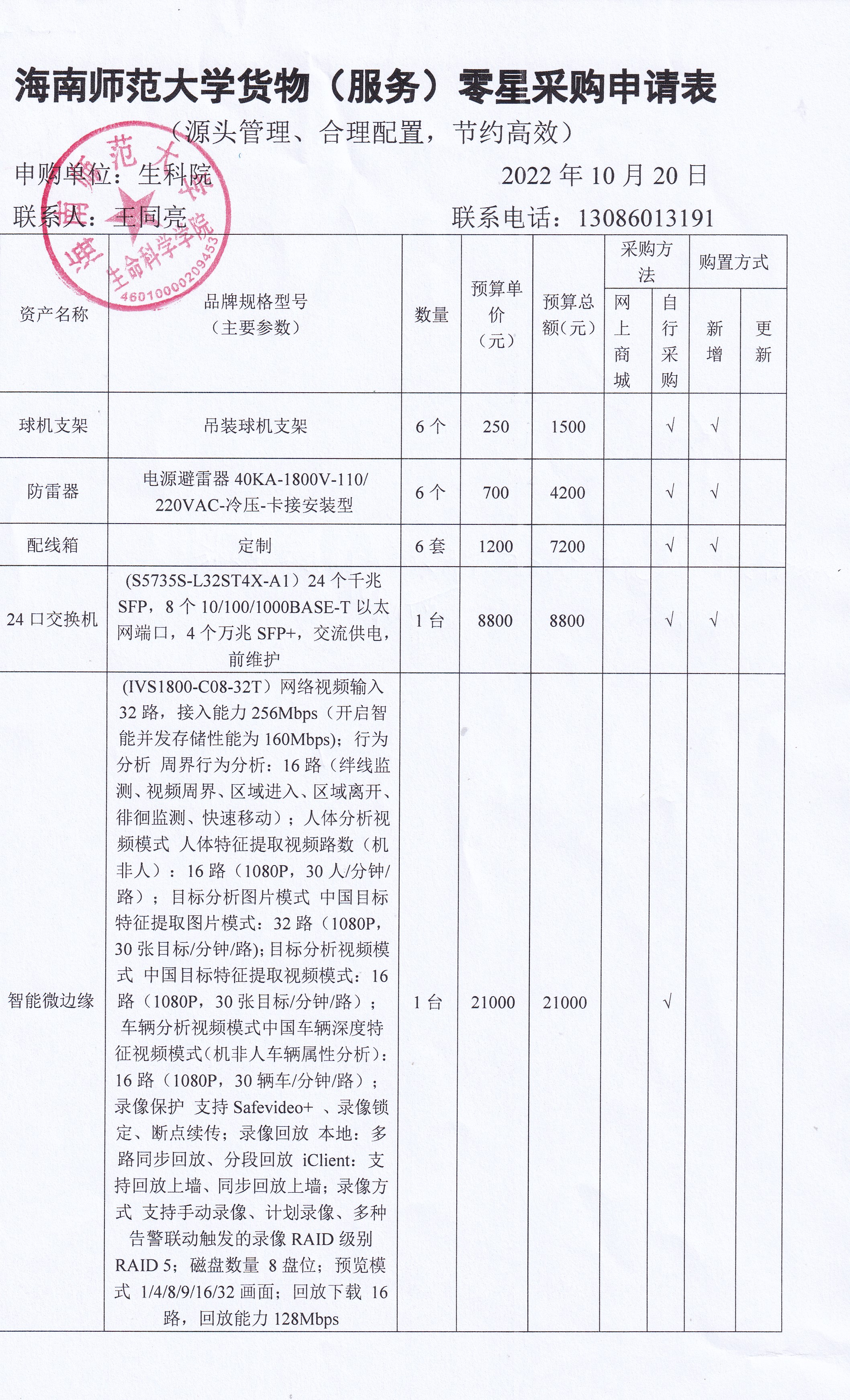动物行为学监控科研实验用仪器设备采购公示